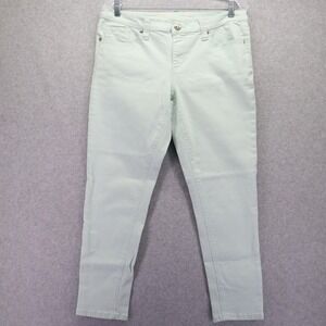 Seven7 Jeans Womens 10 Ankle Skinny Easy Fit 5-Pocket Stretch Denim Mint Green